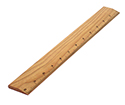 BF Woods 12" Ruler - Cherry